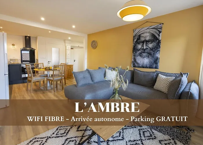 L\'Ambre - 1 A 4P - Wifi Fibre - Parking Gratuit