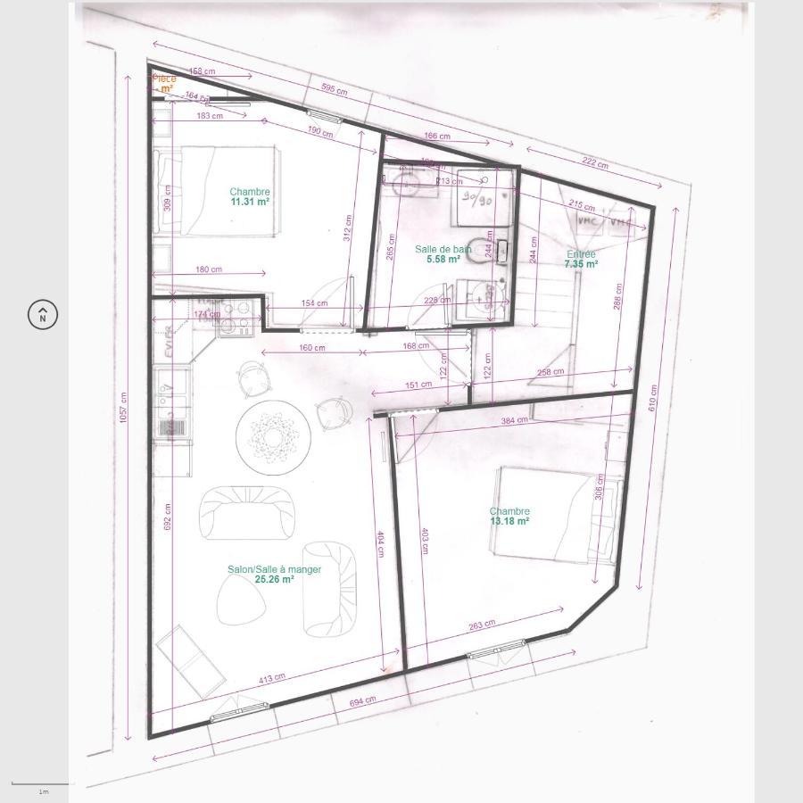 L'ambre - 1 A 4p - Wifi Fibre - Parking Gratuit Apartment *