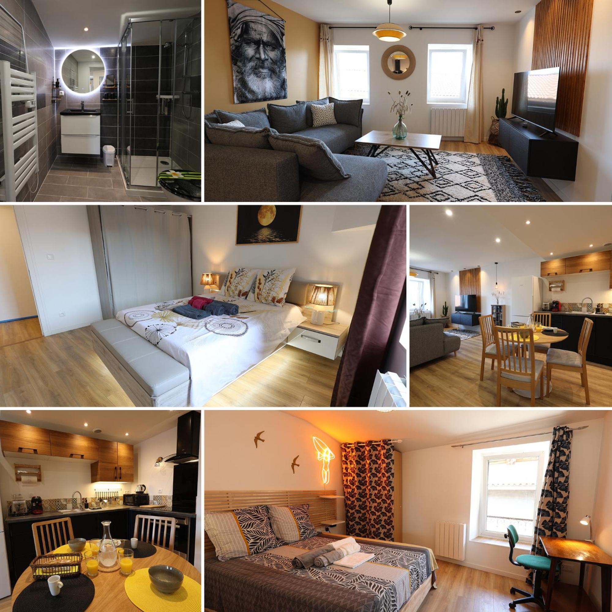 Apartment L'ambre - 1 A 4p - Wifi Fibre - Parking Gratuit